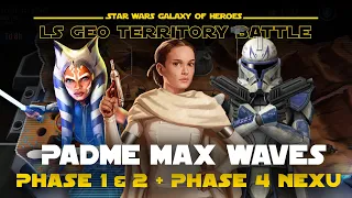 Padme 501st Padme CAT vs Nexu Guide - Phase 1 2 4 Max Waves LS Geo TB SWGOH