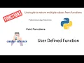 User Defined Functions Part 2 Python Castor Classes
