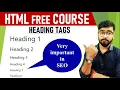 HTML Heading Tags HTML Course for beginners in Hindi by Rahul Chaudhary