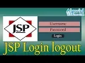 JSP tutorial JSP Login Logout Example