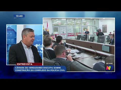 Entrevista: Presidente da Câmara de Vereadores fala sobre construção de Complexo da Polícia Civil