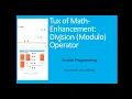 Division Modulo in the Tux-of-Math Game Scratch