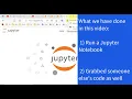installing and using Jupyter Notebooks for Python without Ananconda and accessing material on Github