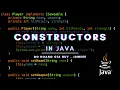 Constructors in Java JaWeee