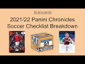 Panini Chronicles Soccer Checklist Breakdown - All You Need Basic Guide