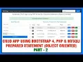 Advanced CRUD App Using Bootstrap 4 PHP MySQLi Prepared Statement In Object Oriented Style