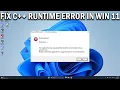 How To Fix Microsoft Visual C Runtime Library Error in Windows 11 - Easy Fix