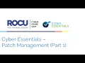 Cyber Essentials - Patch Management Part 1