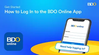 Trouble Logging in to the BDO Online app Watch this