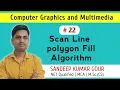 Scan line polygon fill algorithm Polygon Area Fill Algorithm