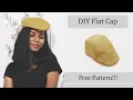 DIY Flat Cap How to make Flat Cap Free Pattern Flat Cap Tutorial