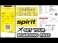 How Do I Get My Spirit Airlines Boarding Pass Online Check-In My Spirit Airlines Boarding Pass