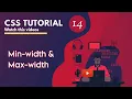 CSS Min-width Max-width Property in Bangla Beginners to Advance Tutorial