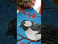tissue paper art painting with tissue paper