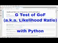 Python - G-test of Goodness-of-Fit