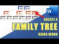 HOW-TO Create a Printable FAMILY TREE in Word Easily
