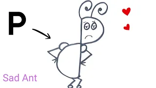 How to draw an ant 🐜 🐜 ll Easy way to draw and color an ant 🐜🐜