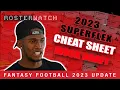 2023 Fantasy Football SuperFlex Cheat Sheet Mock Draft Pick-by-Pick Strategy with Cody Carpentier
