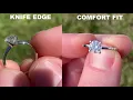 JAMES ALLEN Knife Edge vs Comfort Fit Engagement Ring Setting