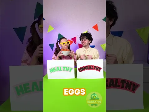 Healthy or Unhealthy? 🍎🥦 Kids Sort Foods! #shorts