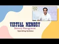 Virtual Memory Operating Systems Main Memory Management