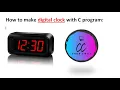 Digital clock using C programming Cyber Circle