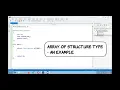 Array of Structure Elements Programming in C