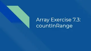 Exercise 7 3 countInRange