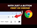 How to Add a Shortcut Print Button to Google Chrome