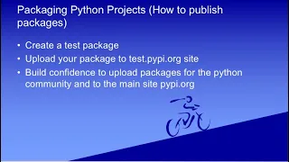 Packaging Python Projects How to publish packages