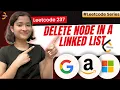 Delete Node in a Linked List Leetcode 237