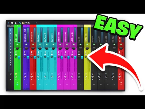 How To Organize your Sessions EASY Mixing and Mastering