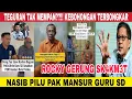 Rocky gerung beri dukungan pak mansur guru, pengacara wali siswi laporkan