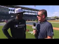 Didi Gregorius with Jack Curry on visit to Yankees camp