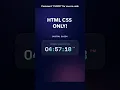 Digital Clock in One Minute HTML CSS JavaScript