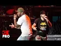 Download Lagu Eminem ft. 50 Cent - Patiently Waiting, In Da Club, I Get Money, Crack a Bottle [Multicam] (NY 2018)