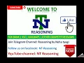 Coding-Decoding Part-7 Number with Substitution Coding NT Reasoning