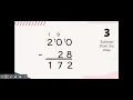 Subtraction With Numbers That Have Zeros