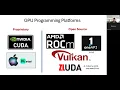 Accelerated Computing with GPUs using CUDA and PyCUDA - Data Hub Tech Talk
