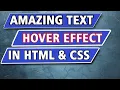 Amazing Hover text effect using HTML CSS in Hindi