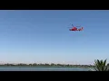 A Coast Guard helicopter searches for man in the river along the Antioch waterfront on 072123