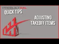PrebuiltMLX Quick Tips Adjusting Takeoff Items