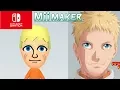Mii Maker How To Create Naruto Uzumaki The Seventh Hokage From Naruto Switch