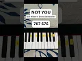 Download Lagu NOT YOU - Alan Walker ft Emma Steinbakken (Piano Tutorial) #music #shorts