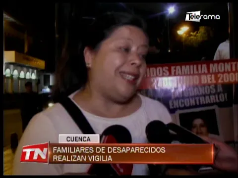 Familiares de desaparecidos realizan vigilia