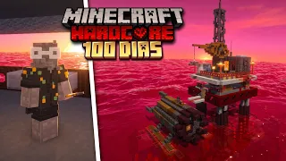 SOBREVIVÍ 100 DÍAS en un OCÉANO DE SANGRE 🩸 en Minecraft Hardcore