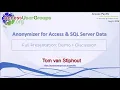 Anonymizer for Access SQL Server Data Full Demo and Discussion