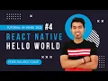 Hello World Program in React Native Core Components in React Native in Hindi