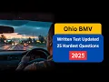 Ohio BMV Written Test 2025 Updated 25 Hardest Questions