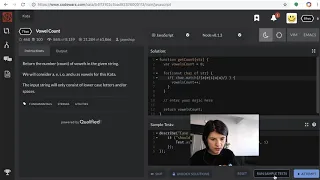 Node interview training - Vowel Count